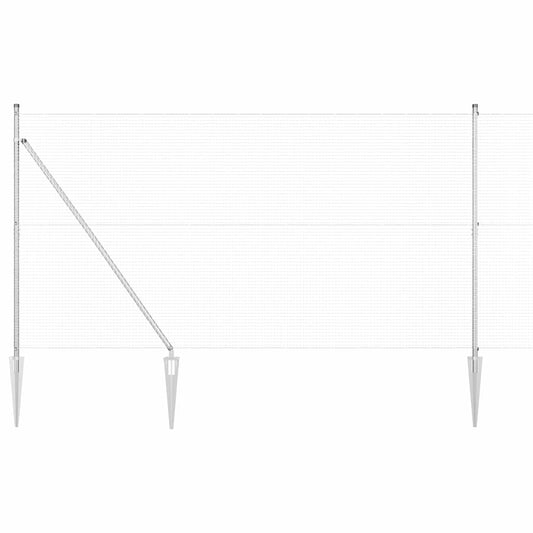 vidaXL Σετ Στυλών Φράχτη Σετ 2 Γαλβανισμένο ατσάλι 10 x 1.5 μ Ανθεκτικό