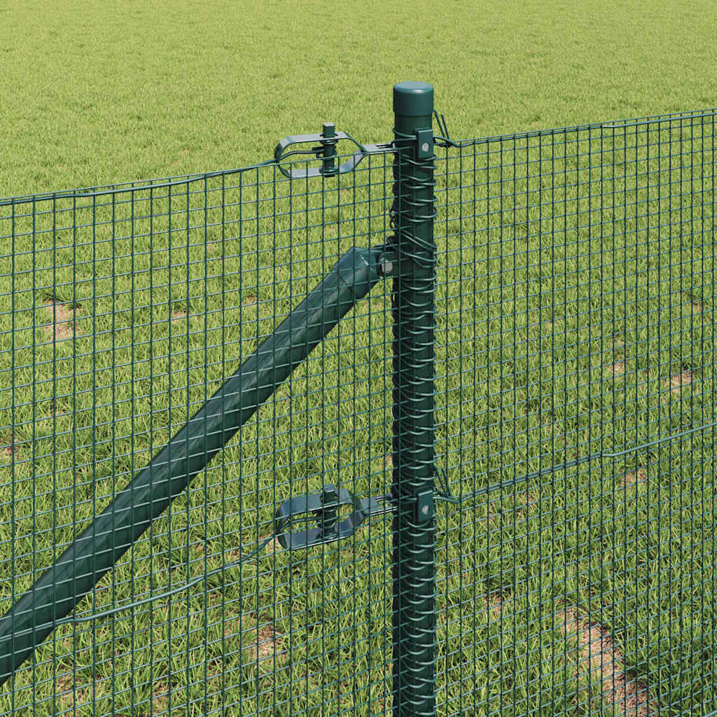 vidaXL Φράχτης Welded Wire Fence με 13 Ακίδες Πράσινος 0.8x100 μ Ατσάλι