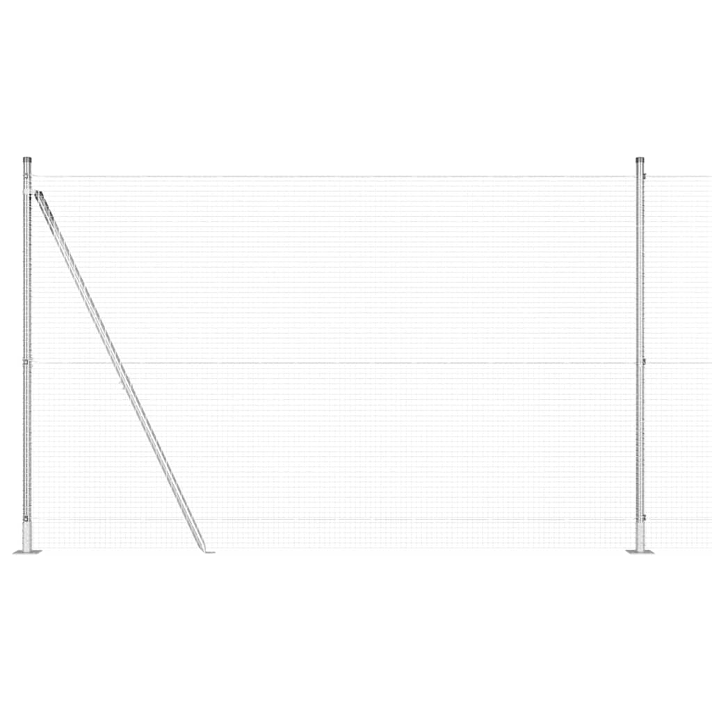 vidaXL σετ Πόρτας Φράκτη Σετ 2 Γαλβανισμένο ατσάλι 10 x 1.5 μ Ανθεκτικό