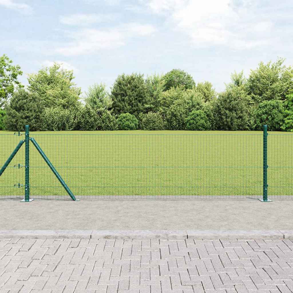 vidaXL Συρματόπλεγμα με Σκυρόδεμα 10 x 0,5 m PVC-Επικαλυμμένο Ατσάλι