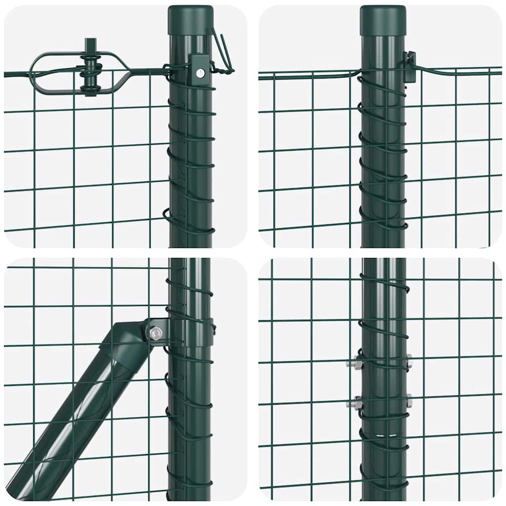 vidaXL Συρματόπλεγμα με Σκυρόδεμα 10 x 1,2 μ PVC-Επικαλυμμένο Ατσάλι