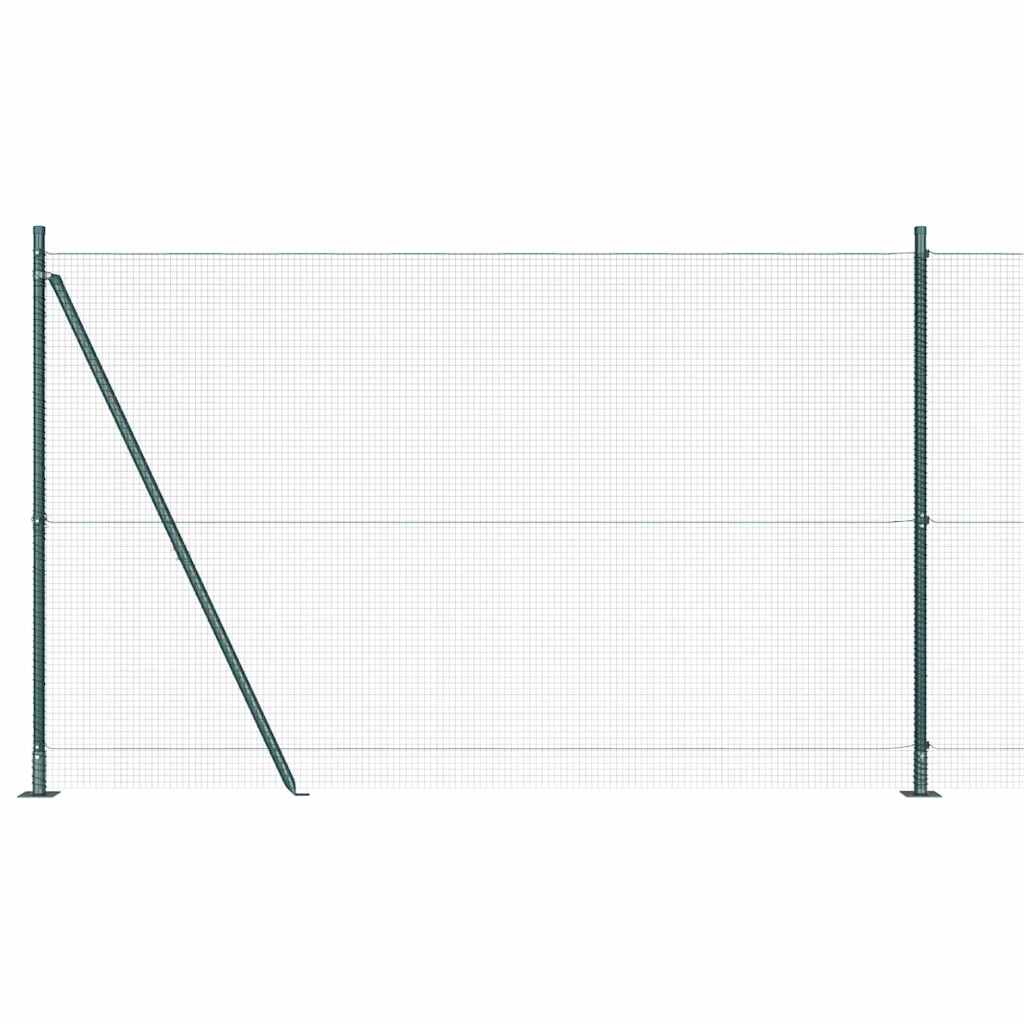 vidaXL Συρματόπλεγμα με Σκυρόδεμα 10 x 1,6 m PVC-Επικαλυμμένο Ατσάλι