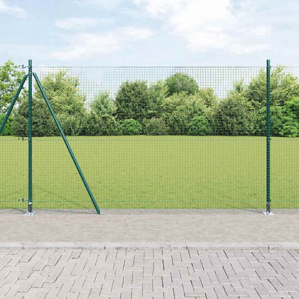 vidaXL Συρματόπλεγμα με Σκυρόδεμα 10 x 1,6 m PVC-Επικαλυμμένο Ατσάλι