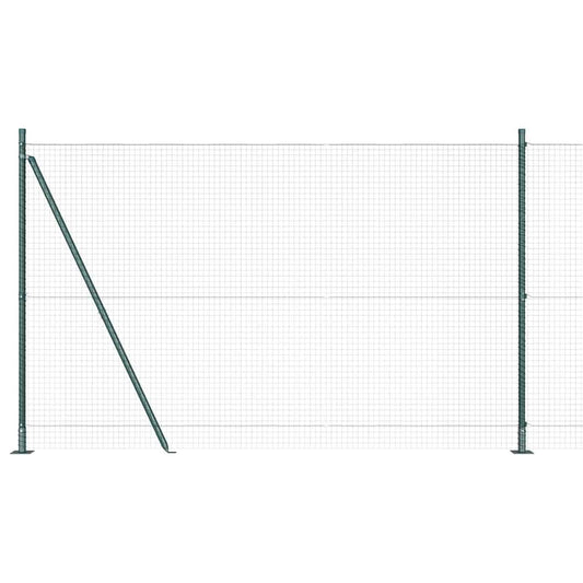 vidaXL Συρματόπλεγμα με Σκυρόδεμα 10 x 1,6 m PVC-Επικαλυμμένο Ατσάλι