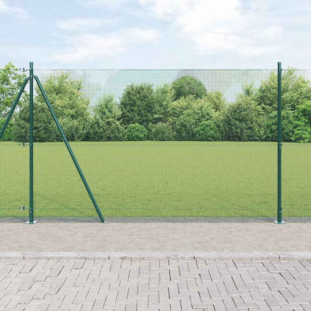 vidaXL Συρματόπλεγμα με Σκυρόδεμα 25 x 1,6 μ PVC-Επικαλυμμένο Ατσάλι