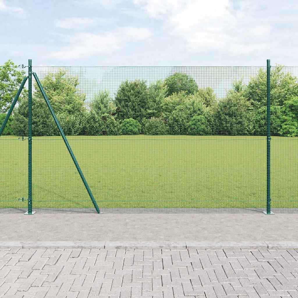 vidaXL Συρματόπλεγμα με Σκυρόδεμα 25 x 1,6 μ PVC-Επικαλυμμένο Ατσάλι