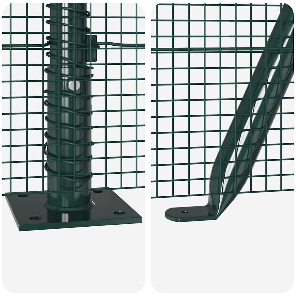 vidaXL Συρματόπλεγμα με Σκυρόδεμα 100 x 0,4 μ. PVC-Επικαλυμμένο Ατσάλι