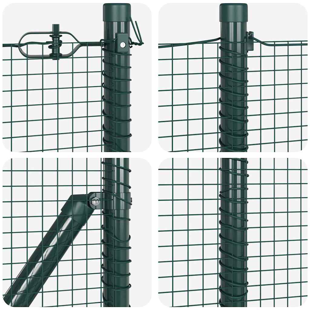 vidaXL Συρματόπλεγμα με Σκυρόδεμα 100 x 0,4 μ. PVC-Επικαλυμμένο Ατσάλι