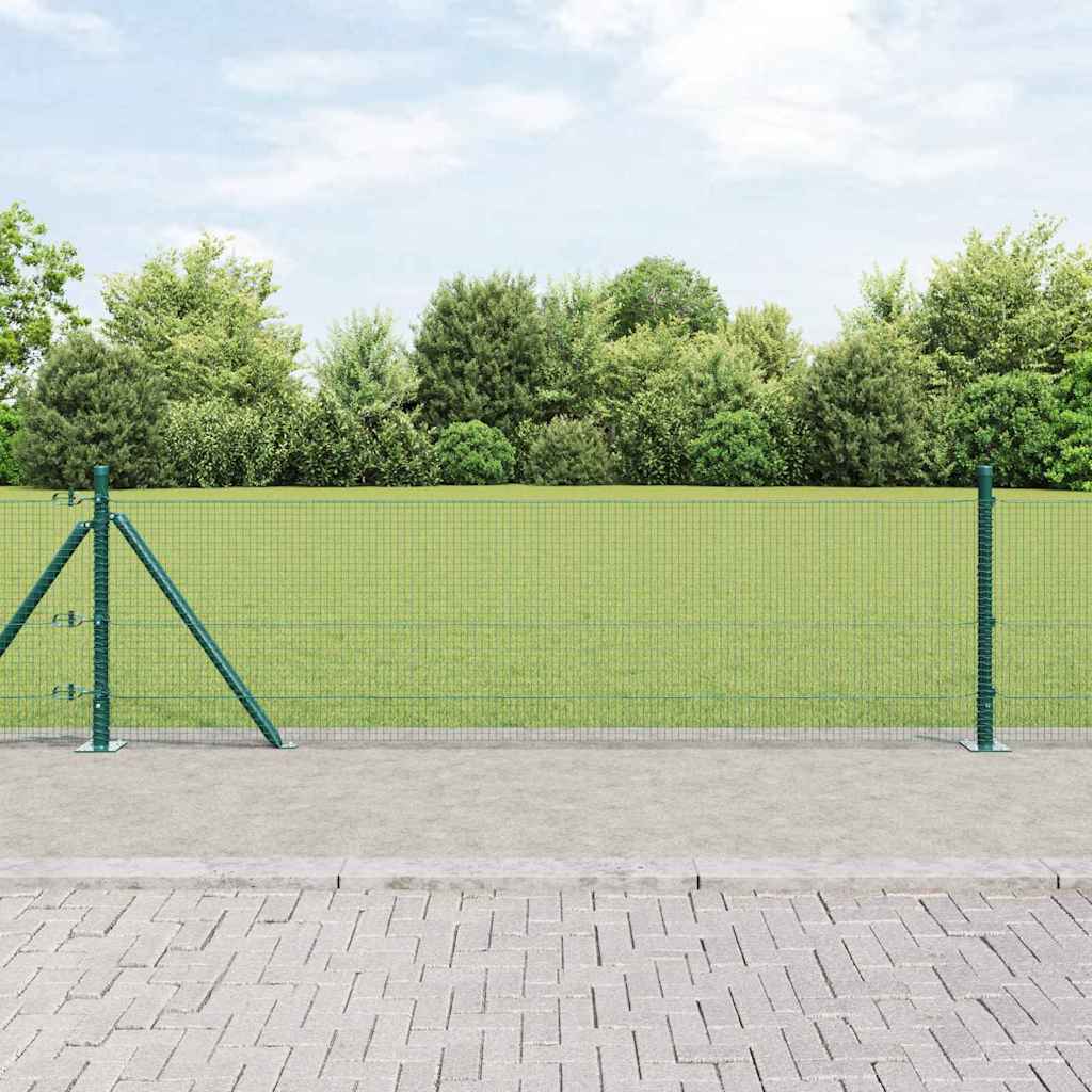vidaXL Συρματόπλεγμα με Σκυρόδεμα 100 x 0,6 μ PVC-Επικαλυμμένο Ατσάλι