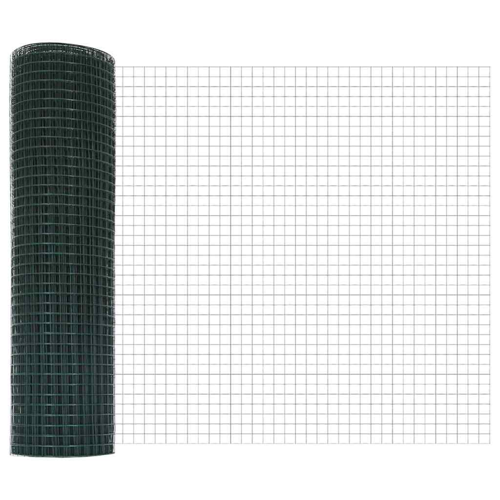 vidaXL Συρματόπλεγμα με Σκυρόδεμα 100 x 0,6 μ PVC-Επικαλυμμένο Ατσάλι
