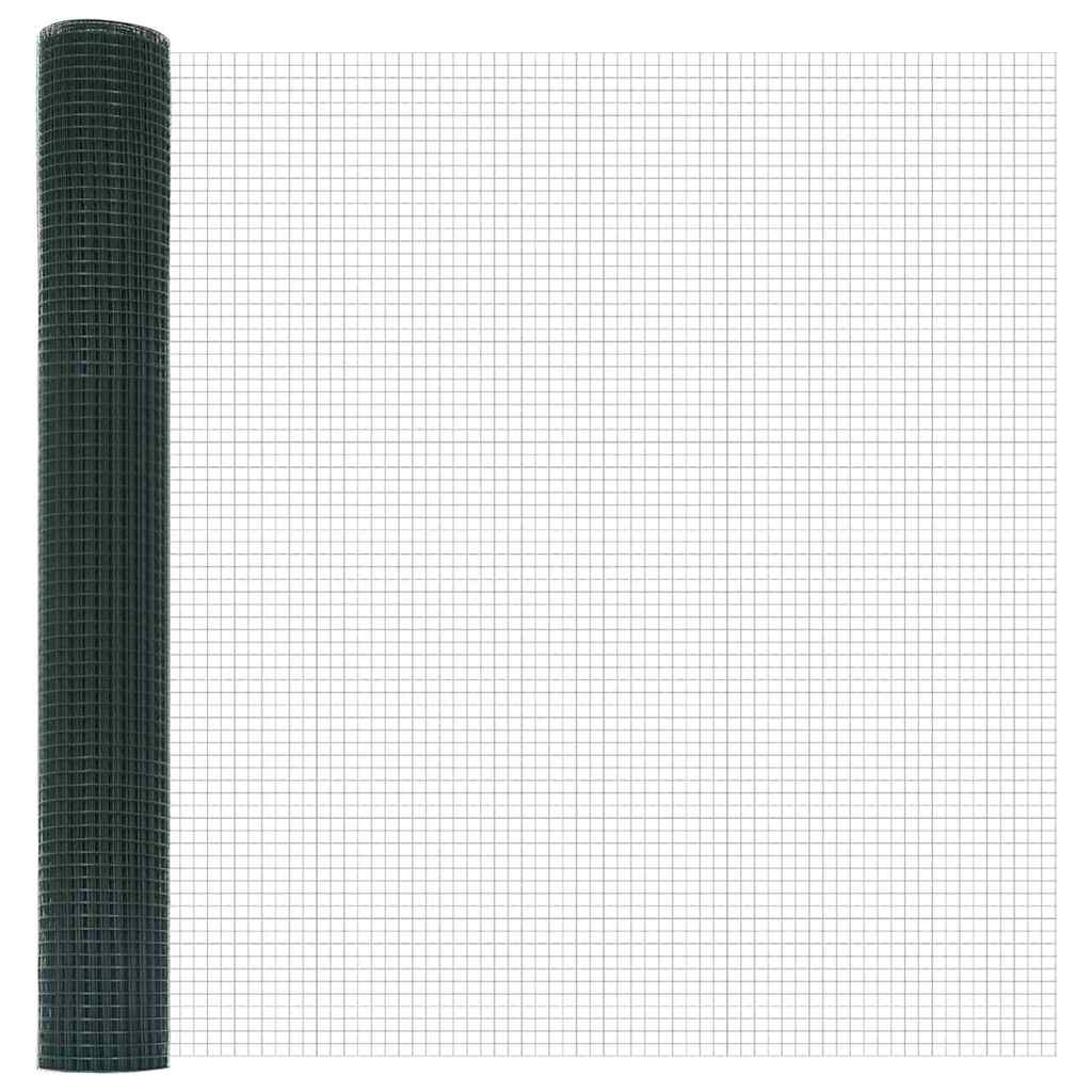 vidaXL Συρματόπλεγμα με Σκυρόδεμα 100 x 0,8 μ PVC-Επικαλυμμένο Ατσάλι