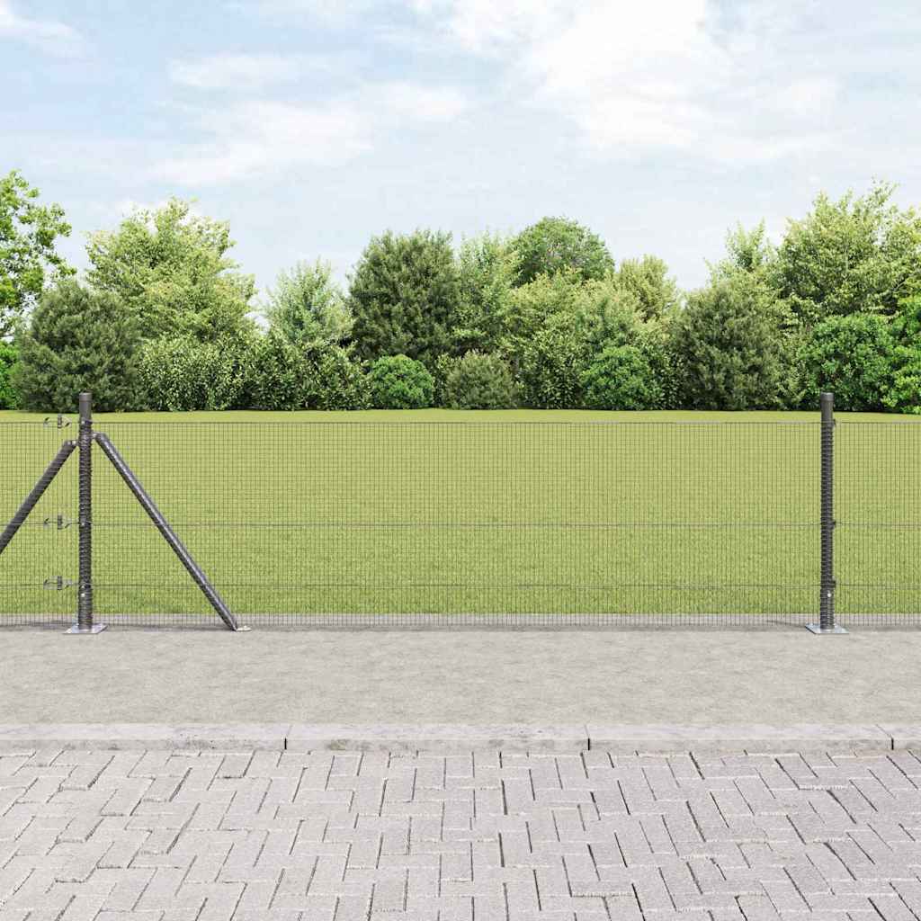 vidaXL Συρματόπλεγμα με Σκυρόδεμα 10 x 0,4 m PVC-Επικαλυμμένο Ατσάλι