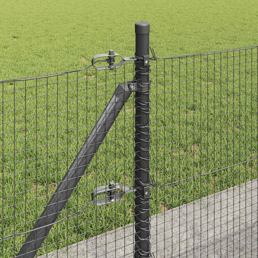 vidaXL Συρματόπλεγμα με Σκυρόδεμα 10 x 0,4 m PVC-Επικαλυμμένο Ατσάλι