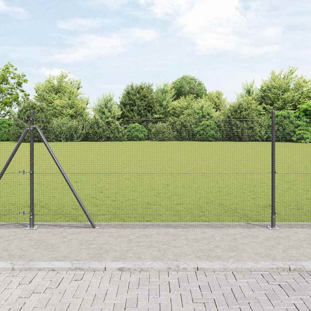vidaXL Συρματόπλεγμα με Σκυρόδεμα 10 x 1 m PVC-Επικαλυμμένο Ατσάλι