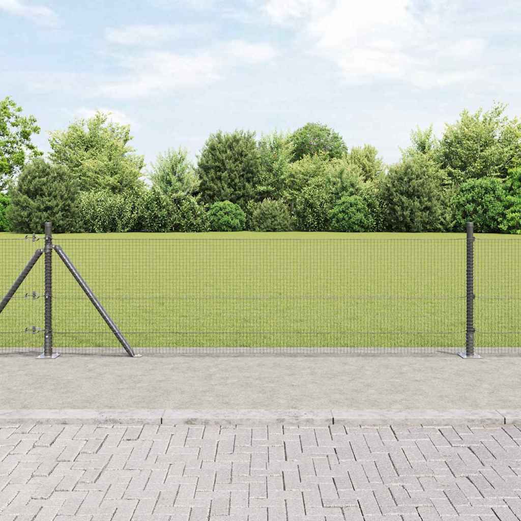 vidaXL Συρματόπλεγμα με Σκυρόδεμα 25 x 0,6 μ PVC-Επικαλυμμένο Ατσάλι