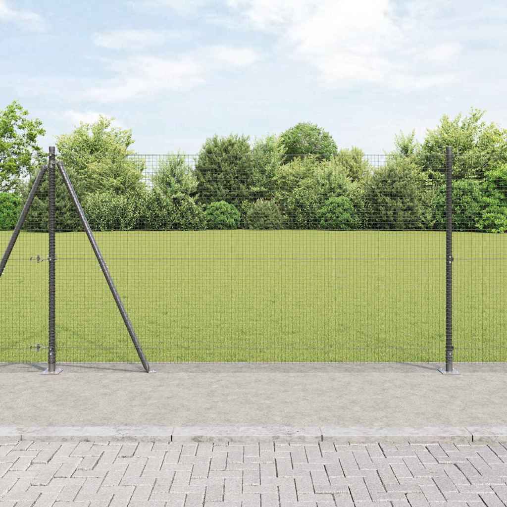 vidaXL Συρματόπλεγμα με Σκυρόδεμα 25 x 1,2 μ PVC-Επικαλυμμένο Ατσάλι
