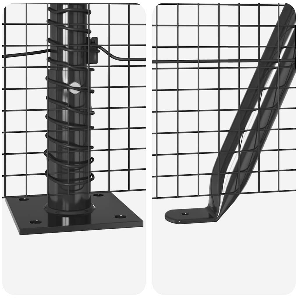 vidaXL Συρματόπλεγμα με Σκυρόδεμα 50 x 0,4 μ PVC-Επικαλυμμένο Ατσάλι