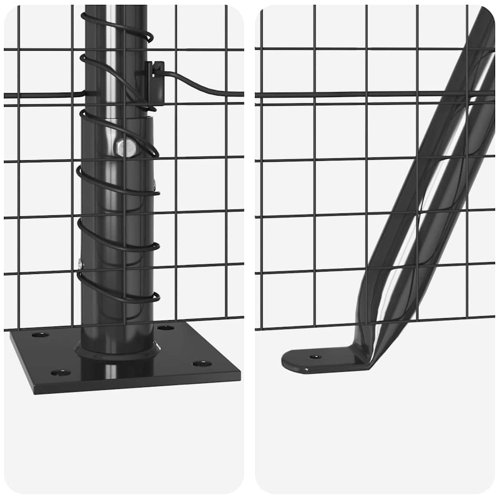 vidaXL Συρματόπλεγμα με Σκυρόδεμα 50 x 0,4 μ PVC-Επικαλυμμένο Ατσάλι
