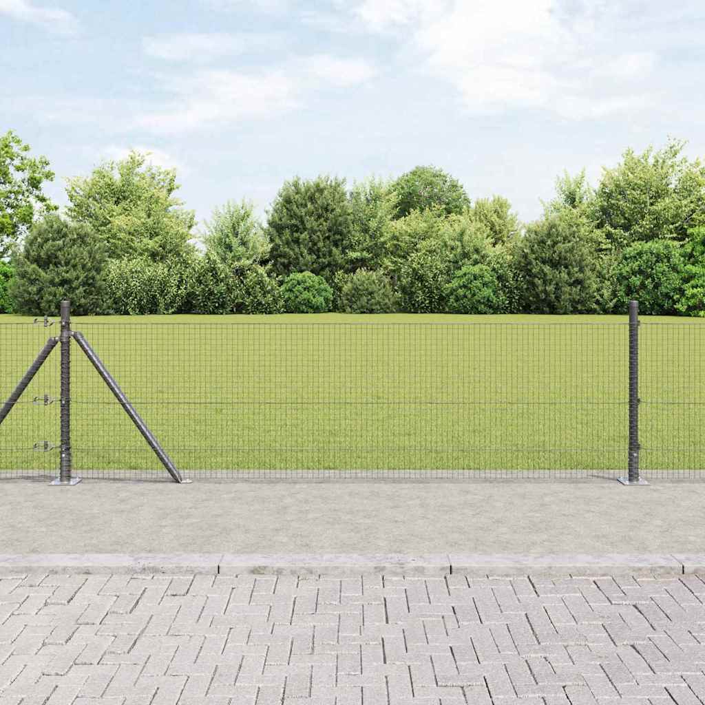 vidaXL Συρματόπλεγμα με Σκυρόδεμα 50 x 0,5 μ PVC-Επικαλυμμένο Ατσάλι