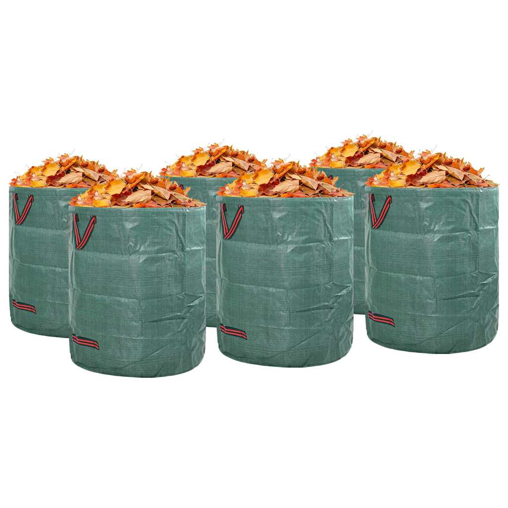 vidaXL Σακούλες Σκουπιδιών Κήπου 12 pcs Πράσινο 67 x 67 x 75,5 εκ