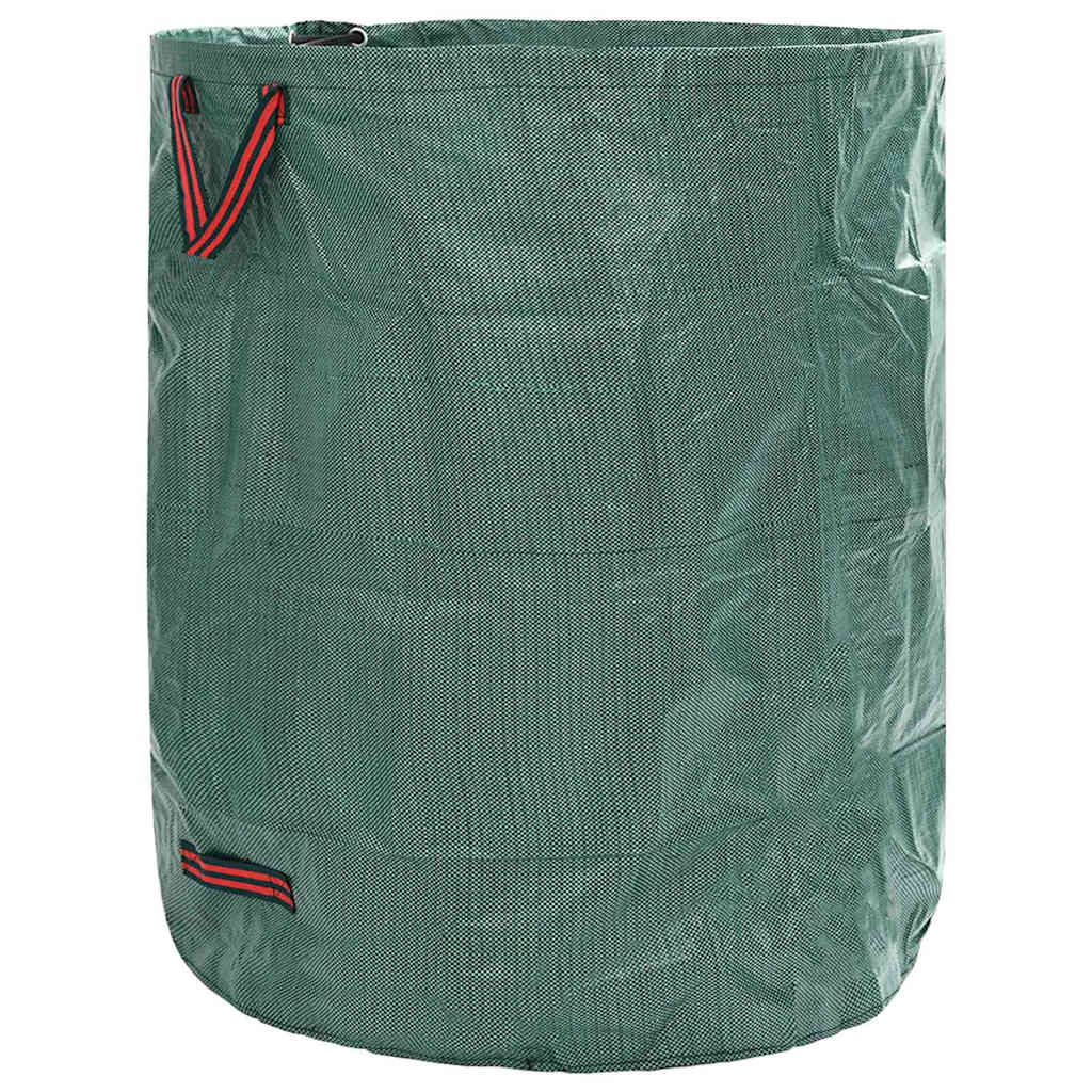 vidaXL Σακούλες Σκουπιδιών Κήπου 12 pcs 500 l Πράσινο Πολυπροπυλένιο