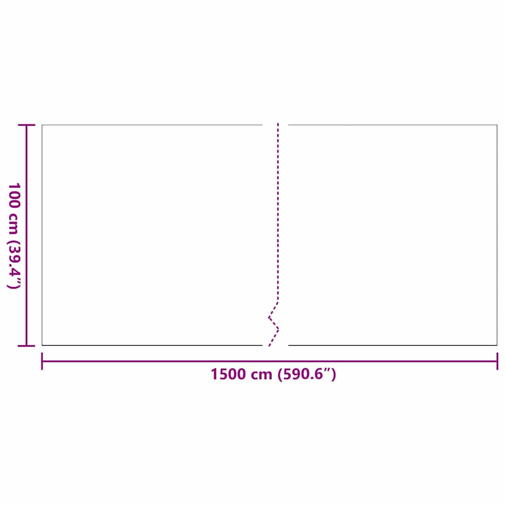 vidaXL Τεχνητό γρασίδι Μαύρο 15 x 1 μ Πολυπροπυλένιο