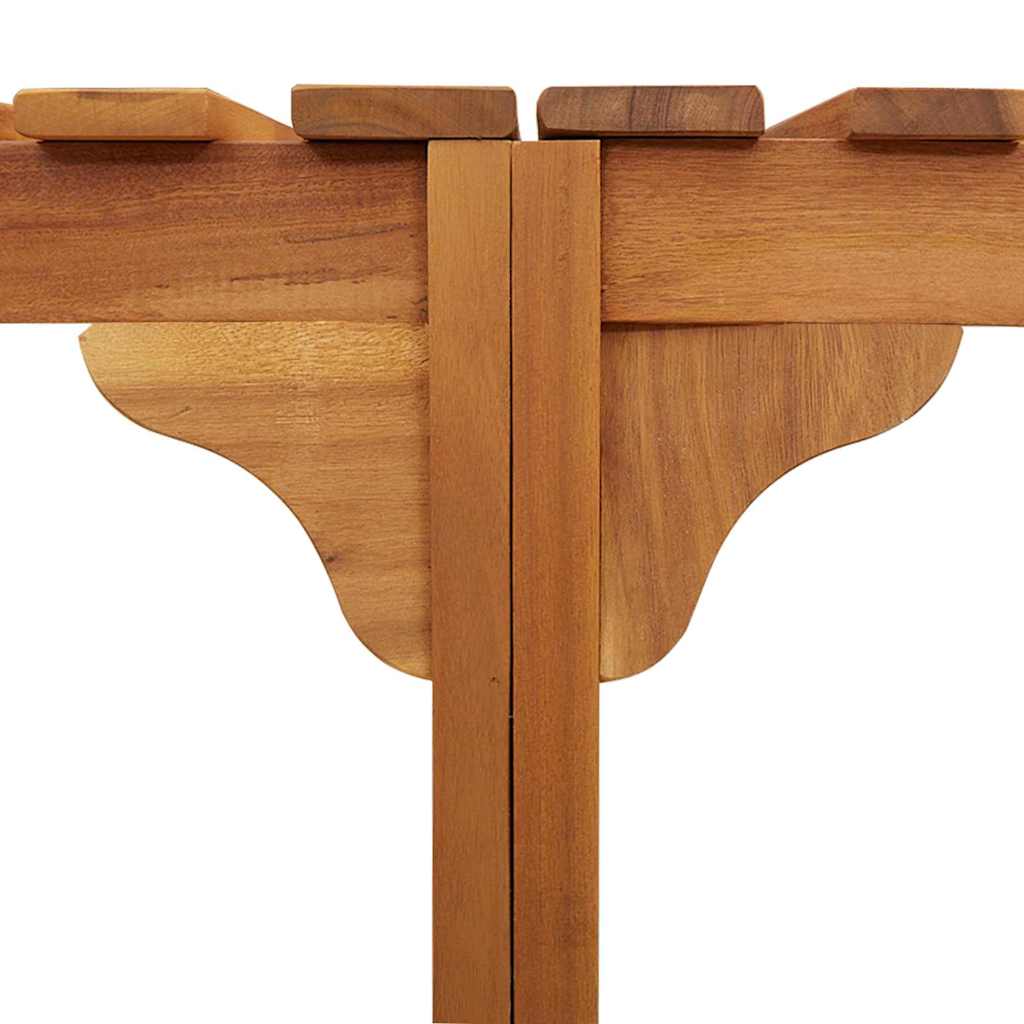 vidaXL Γύρω από τη σάουνα μισού κύκλου 252x111.5x55.5 εκ από μασίφ ξύλο ακακίας