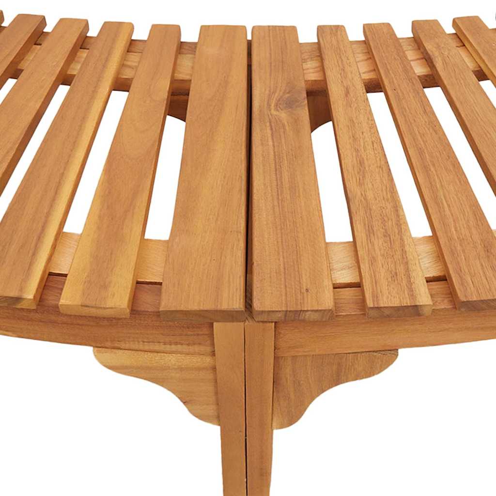 vidaXL Γύρω από τη σάουνα μισού κύκλου 252x111.5x55.5 εκ από μασίφ ξύλο ακακίας