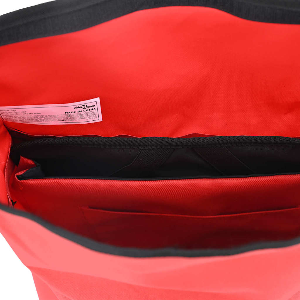 vidaXL Τσάντα Ποδηλάτου Κόκκινο 31 x 13 x 58 εκ Πολυεστέρας