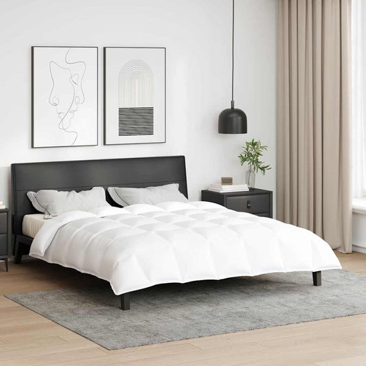 vidaXL Χειμερινό Παπλωματοθήκη Λευκό 200 x 200 cm Φτερό