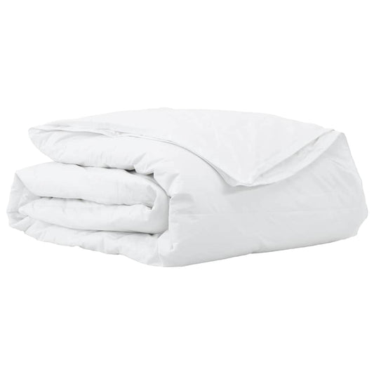 vidaXL Κουβέρτα 2 σε 1 Λευκό 200 x 220 cm Φτερό