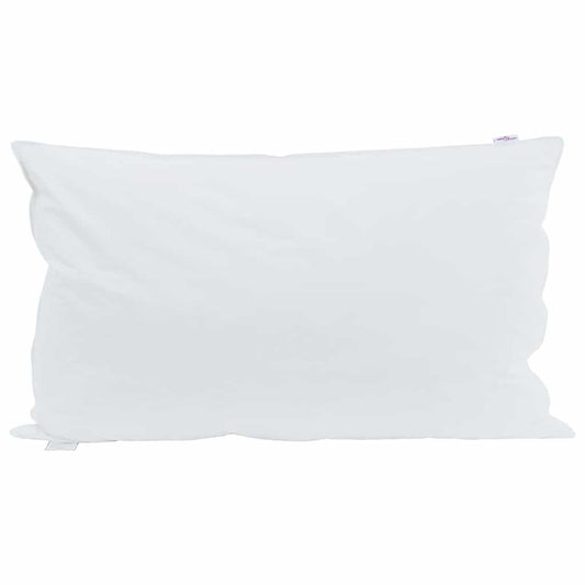 vidaXL Μαξιλάρι με μαξιλάρι Λευκό 40 x 80 cm Φτερό