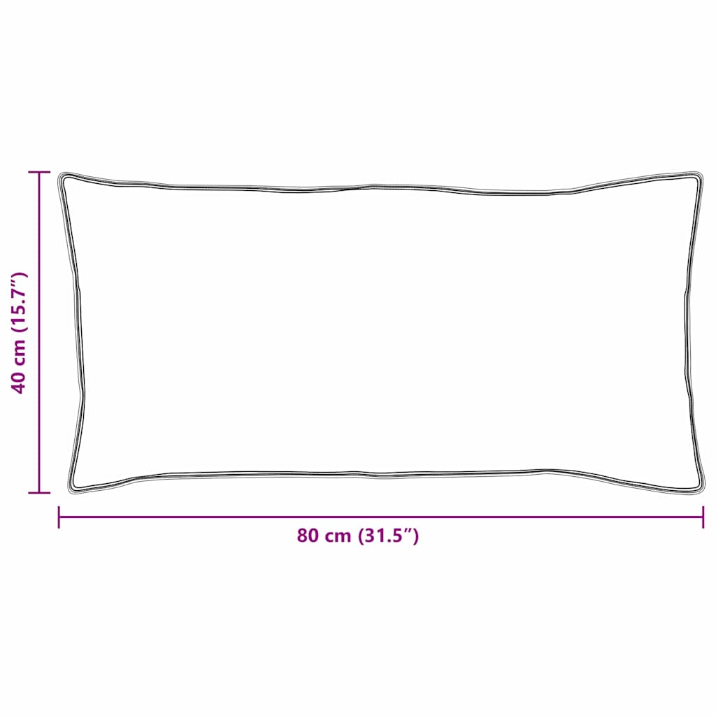 vidaXL Μαξιλάρι Λευκό 130gsm 100% βαμβάκι