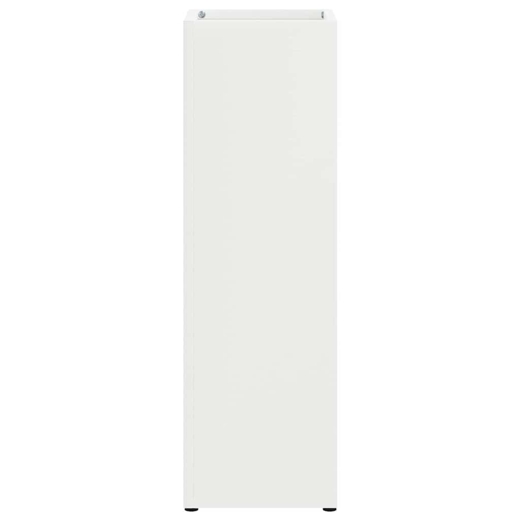 vidaXL Βάση ομπρέλας βροχής Λευκό 15,5 x 15,5 x 49 εκ Ατσάλι