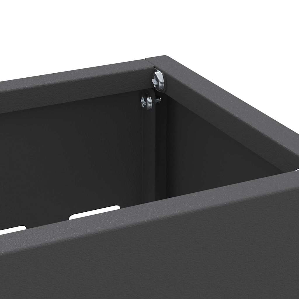 vidaXL Βάση ομπρέλας βροχής Μαύρο 28 x 12 x 41 εκ Ατσάλι