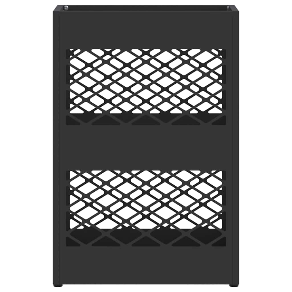 vidaXL Βάση ομπρέλας βροχής Μαύρο 28 x 12 x 41 εκ Ατσάλι