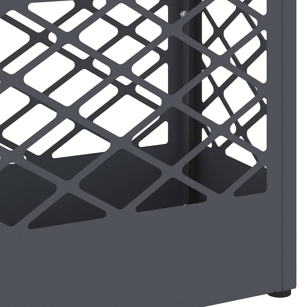 vidaXL Βάση ομπρέλας βροχής Ανθρακί 28 x 12 x 41 εκ Ατσάλι