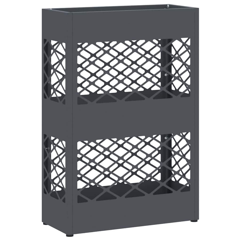 vidaXL Βάση ομπρέλας βροχής Ανθρακί 28 x 12 x 41 εκ Ατσάλι