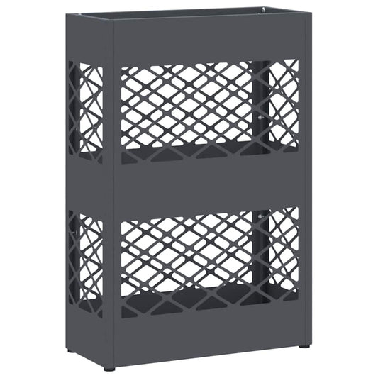vidaXL Βάση ομπρέλας βροχής Ανθρακί 28 x 12 x 41 εκ Ατσάλι
