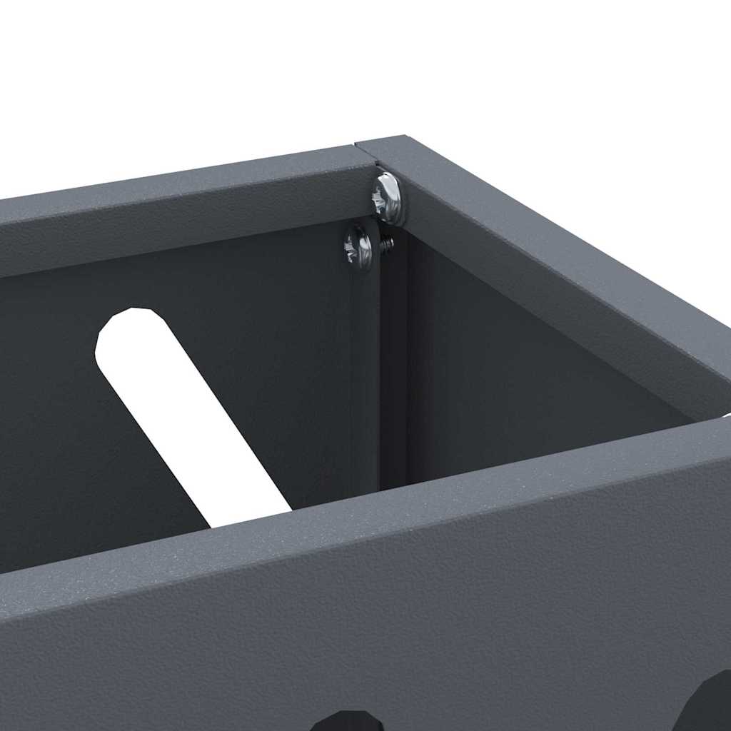 vidaXL Βάση ομπρέλας βροχής Ανθρακί 28 x 12 x 41 εκ Ατσάλι