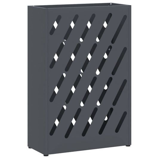 vidaXL Βάση ομπρέλας βροχής Ανθρακί 28 x 12 x 41 εκ Ατσάλι