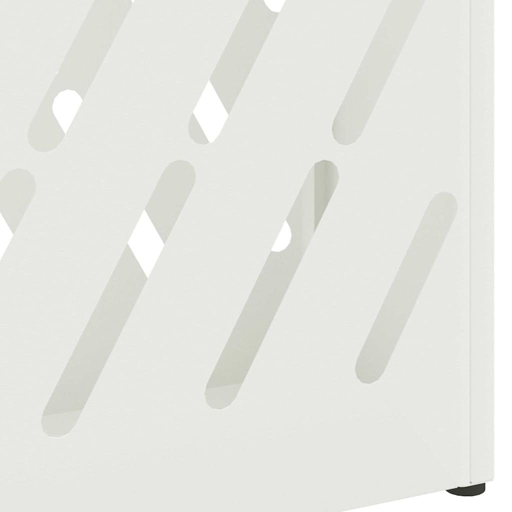 vidaXL Βάση ομπρέλας βροχής Λευκό 28 x 12 x 41 εκ Ατσάλι