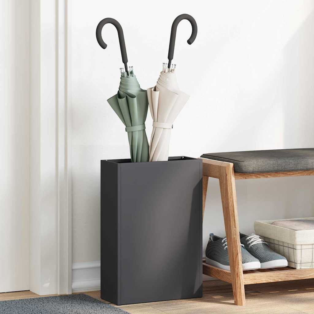 vidaXL Βάση ομπρέλας βροχής Μαύρο 28 x 12 x 41 εκ Ατσάλι