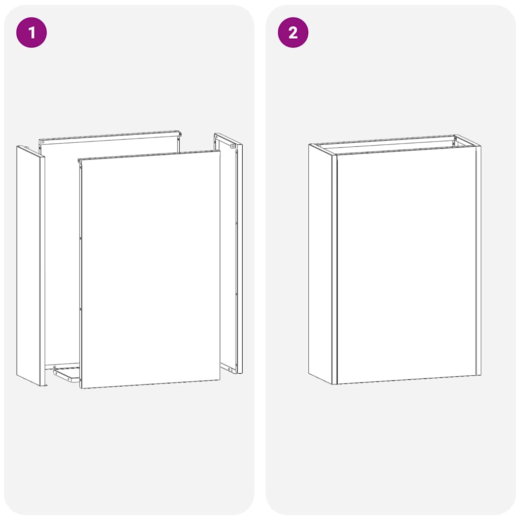 vidaXL Σχέδιο & βάση αποθήκευσης Ροζ 28 x 12 x 41 εκ Ατσάλι