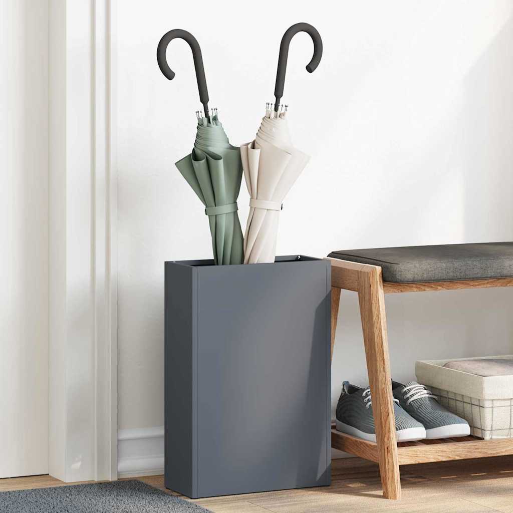 vidaXL Βάση ομπρέλας βροχής Ανθρακί 28 x 12 x 41 εκ Ατσάλι