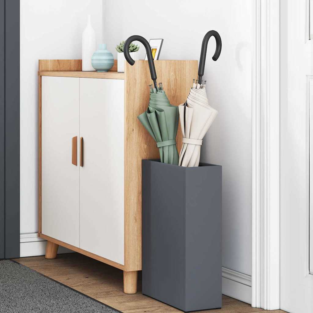 vidaXL Βάση ομπρέλας βροχής Ανθρακί 28 x 12 x 41 εκ Ατσάλι