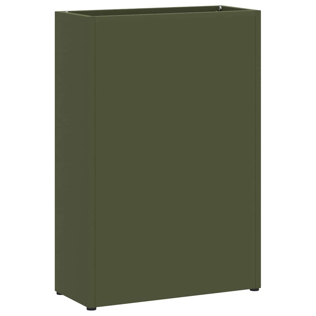 vidaXL Βάση ομπρέλας βροχής Λαδί 28 x 12 x 41 εκ Ατσάλι