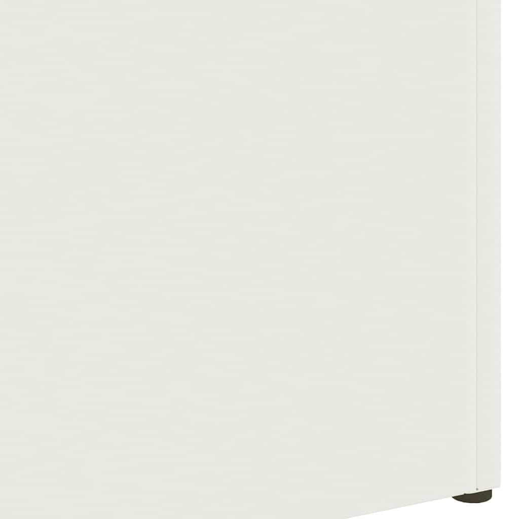 vidaXL Βάση ομπρέλας βροχής Λευκό 28 x 12 x 41 εκ Ατσάλι