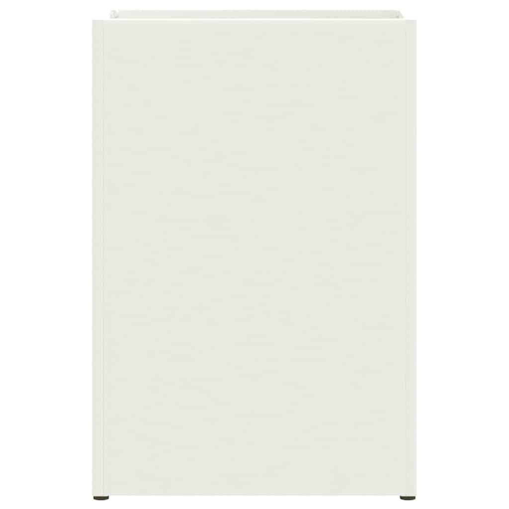 vidaXL Βάση ομπρέλας βροχής Λευκό 28 x 12 x 41 εκ Ατσάλι