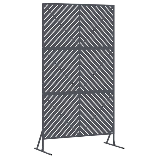 vidaXL Οθόνη Ιδιωτικότητας Ανθρακί 100 x 50 x 180 εκ. Ατσάλι